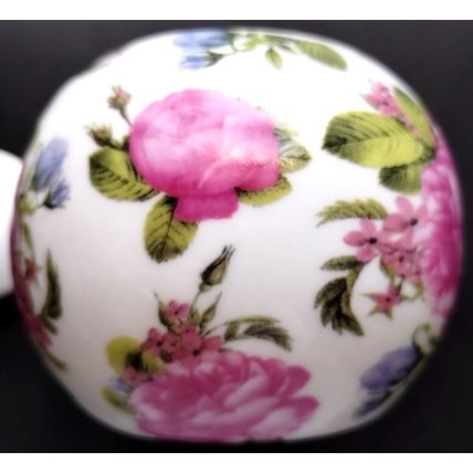 Vintage (1990's) Regal Spencer Fine China Pink Floral Milk Jug & Sugar Bowl Set.