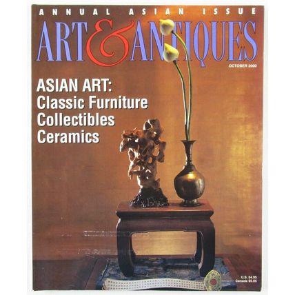 Art & Antiques Magazine, October 2000, Asian Art Furniture Collectibles Ceramics