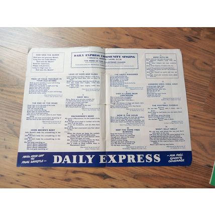 1962 FA Cup Final Programme, Ticket & Songsheet – Burnley vs Tottenham / Spurs