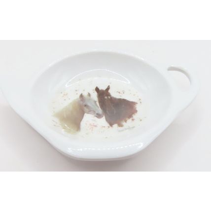 Horses Head Tea Bag Holder Melamine Tea Pot Shaped Kitchen Utensil Gift