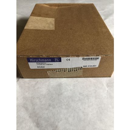 NEW HIRSCHMANN ECAUI 943 319-001,843851003 2 PORTS AUISIEMENS EITHERNET NET,BA