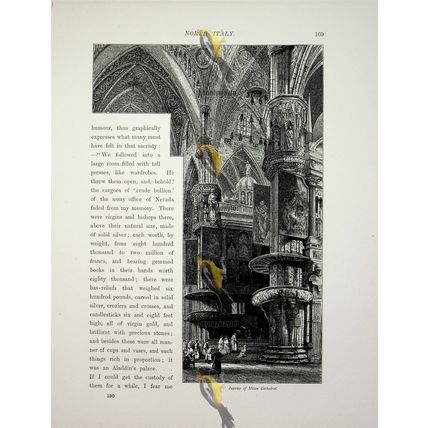 Milan Cathedral, Interior, Italy, Book Illustration (Print), c1875