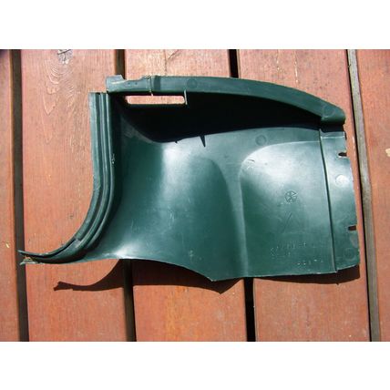 1973 74 PLYMOUTH SEAT BELT RETRACTOR COVER #3589649 LH OEM GREEN ROAD RUNNER