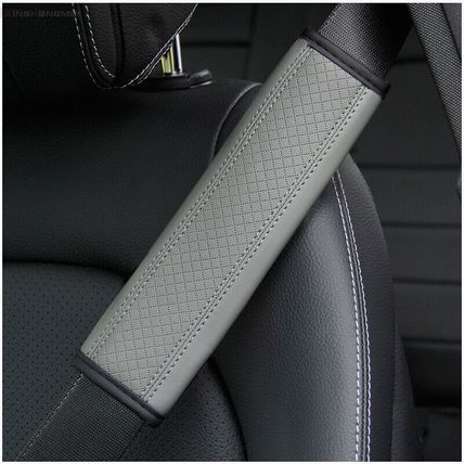Safety Shoulder Strap Cover Universal UK 2pcs Leather Car Seat Belt Cover Pad