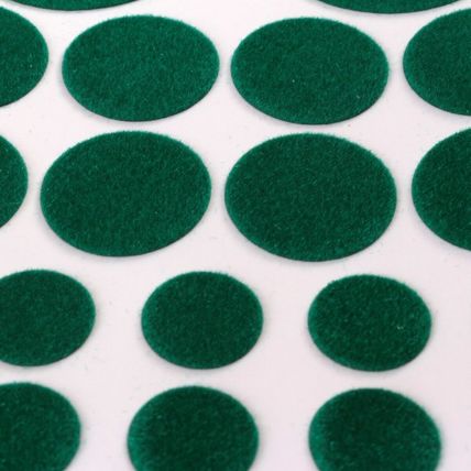 GREEN FELT PADS 40Pc Small-Large Self Adhesive Feet Protective Ornament Glass