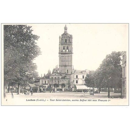 37 - Loches - tour saint-antoine - ancien beffroi construit sous françois 1er