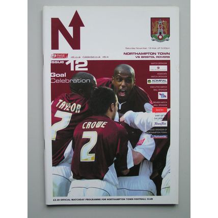 NORTHAMPTON TOWN v BRISTOL ROVERS League 2 19/11/2005