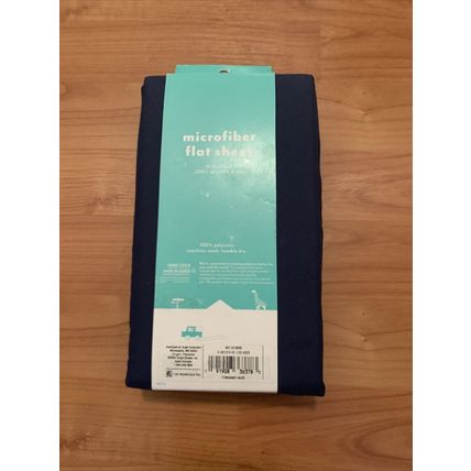 1 Pc Pillowfort Blue Microfiber Full Flat Sheet 81"x96"
