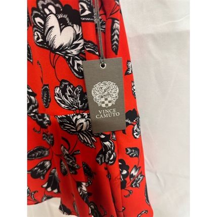 NWT Vince Camuto Women's Floral Swing Tank Top Red Sleeveless Size L