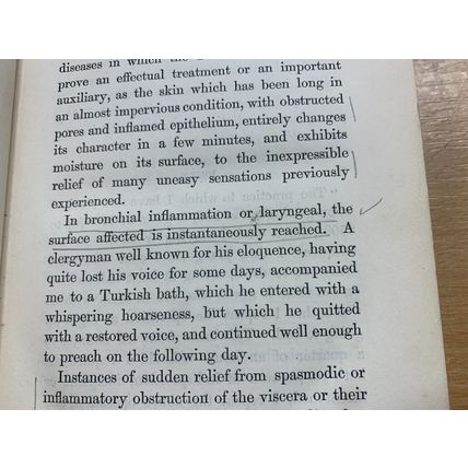 RARE* 1865 1ST ED "MANUAL OF THE TURKISH BATH" SIR JOHN FIFE ANTIQUE BOOK (P4)