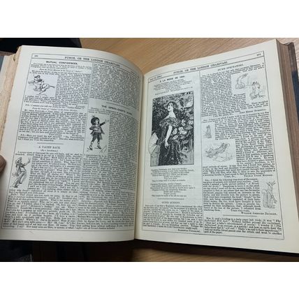 1894 PUNCH MAGAZINE BOUND VOLUMES JAN TO DEC HEAVY 2kg ANTIQUE BOOK (P10)