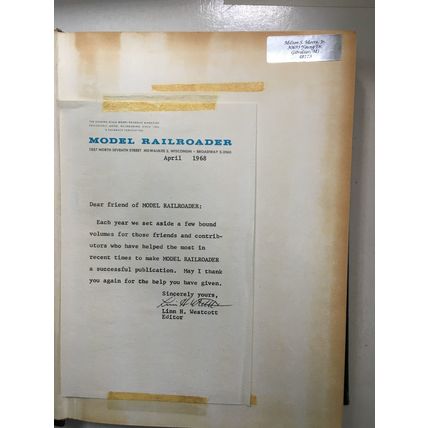 Model Railroader Magazine 1967 Bound Edition 4359