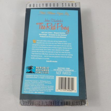 The Red Pony by John Steinbeck - Released 1949 - VHS Tape - Used