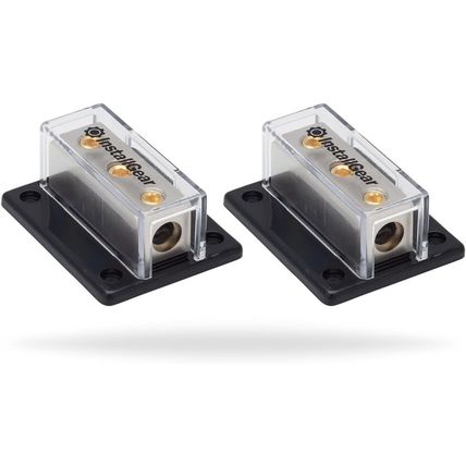 Installgear Dual 1/0 Gauge Amp Wiring Kit - Amp Kit with 4 Amplifier Installatio