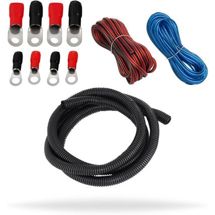Installgear Dual 1/0 Gauge Amp Wiring Kit - Amp Kit with 4 Amplifier Installatio