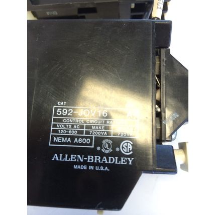 ALLEN BRADLEY 592 JOV16,ALLEN-BRADLEY 100-A09NZ*3 B,24V DC Overload Relay,BC