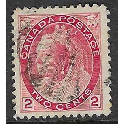 CANADA 1898-1902 QUEEN VICTORIA 2c ROSE USED SG155
