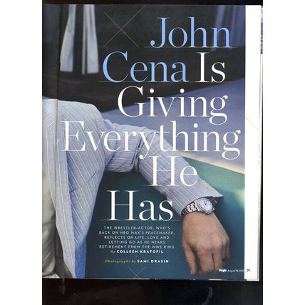 PEOPLE Aug. 18,2025 "JOHN CENA MORE THAN A TOUGH GUY" gets vulnerable NEW