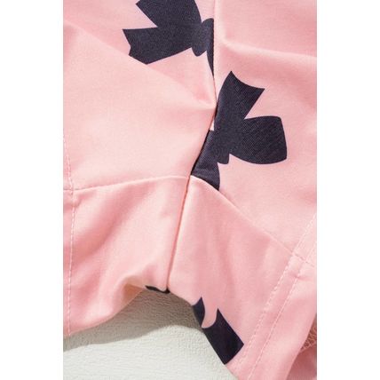 Pink Bow Printed Short 2pcs Lounge Set