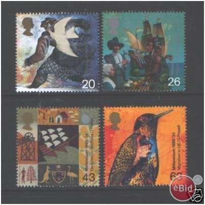 GB 1999 Settlers' Tale Unmounted Mint NHM SG 2084-2087 Sc 1851-1854