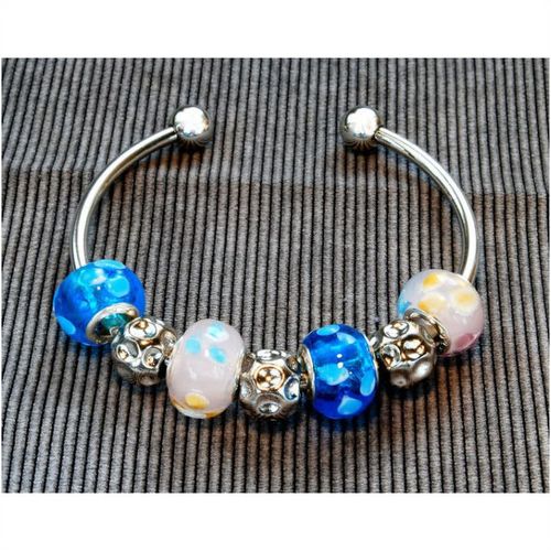 Fashion Charm European Bead Silver Plated Bracelet Bangle Jewellery 1925