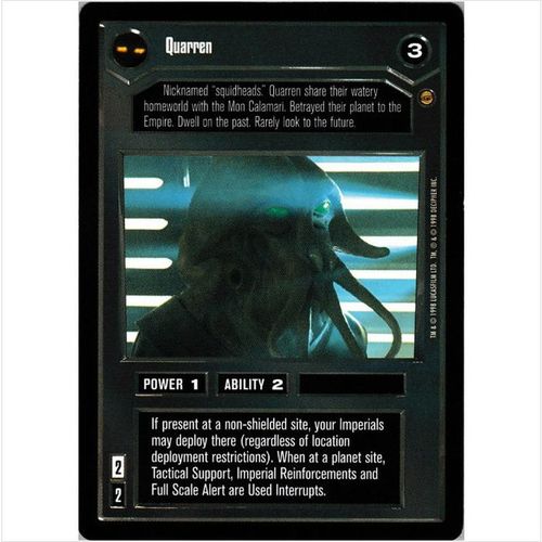 Star Wars CCG Jabba's Palace Limited - Quarren - Dark Side