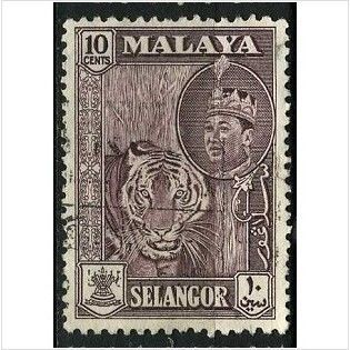 SELANGOR 1961/1962 SG 134 - #3 fine used (o)