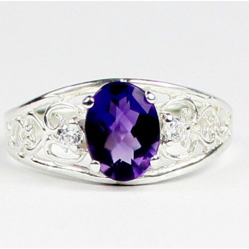 Amethyst, 925 Sterling Silver Ring, SR306