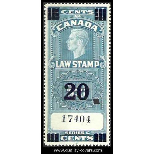 Canada #FSC 22 Law Stamp Revenue USED