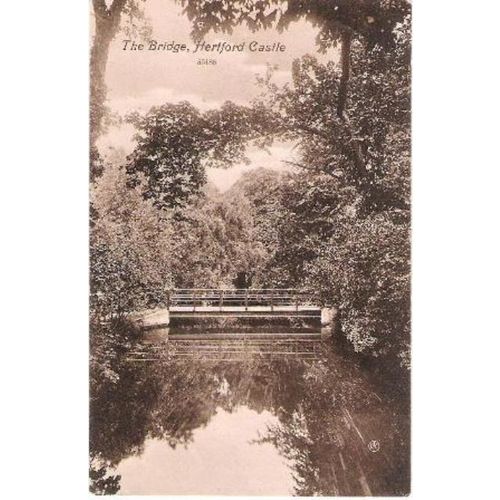 Hertford - Bridge, Hertford Castle - Valentines postcard 1910 pmk