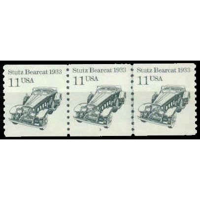 2131v 11c Stutz Bearcat Very Fine MNH Dry Gum PNC 3/3 W1397