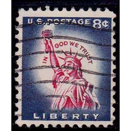 USA 1954 Liberty 8c Used Stamp