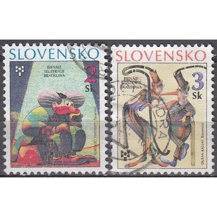 Slovensko 1995 Michel 236 - 237 O Cote (2009) 0.50 € Biennale d'illustration