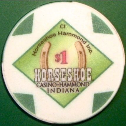 Horseshoe. $! Casino Chip. Hammond, IN. X12.