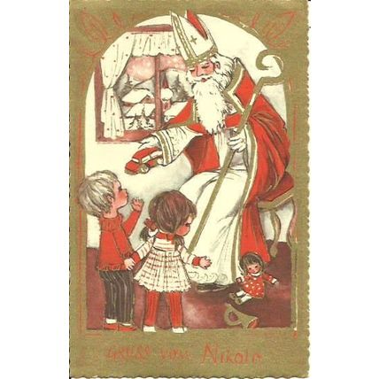Austrian CHRISTMAS St Nikola Postcard (1560)