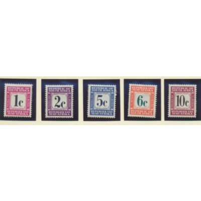 South Africa Stamps Scott #J52//J72, Mint Hinged, 9 Different