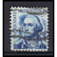 Used 1283B 5c George Washington Fine Pair KA6058