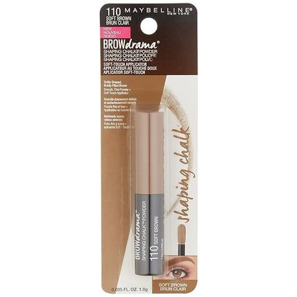 Maybelline Brow Drama Shaping Chalk Powder 110 SOFT BROWN