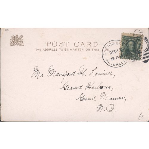 Vintage USA PC c1900 - A Merry Christmas To You