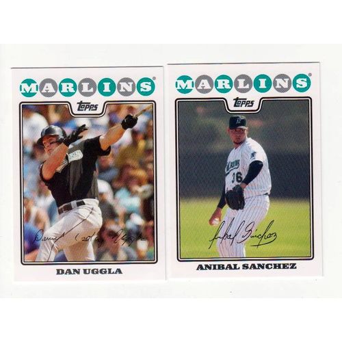 2008 Topps Florida Marlins team set- 21 cards- Factory Set Fresh!
