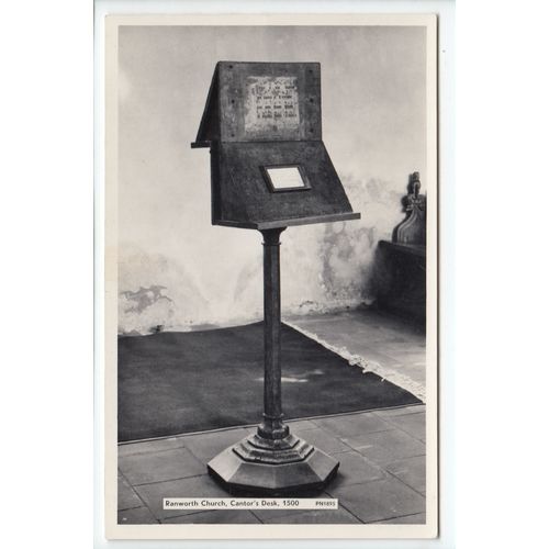 Ranworth Church Cantor's Desk Norfolk RP Postcard PN1895