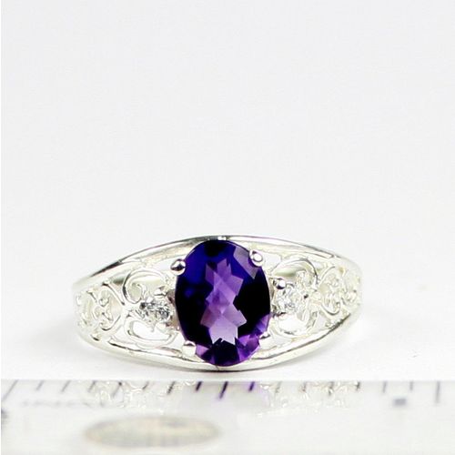 Amethyst, 925 Sterling Silver Ring, SR306