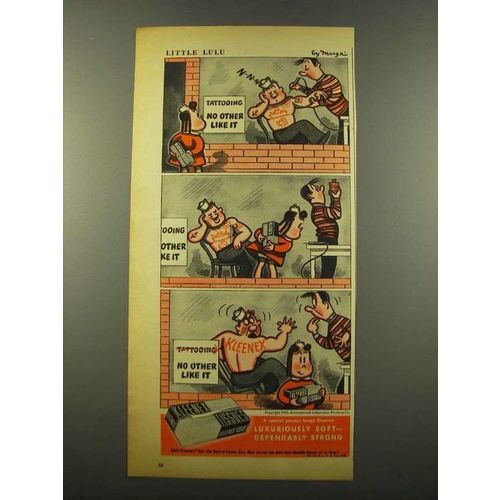 1946 Kleenex Tissues Ad - Little Lulu - Tattooing