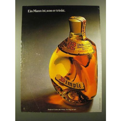 1979 Haig Dimple Scotch Ad - in German - Ein Mann ist