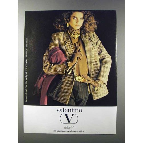 1981 Valentino Miss V Fashion Ad