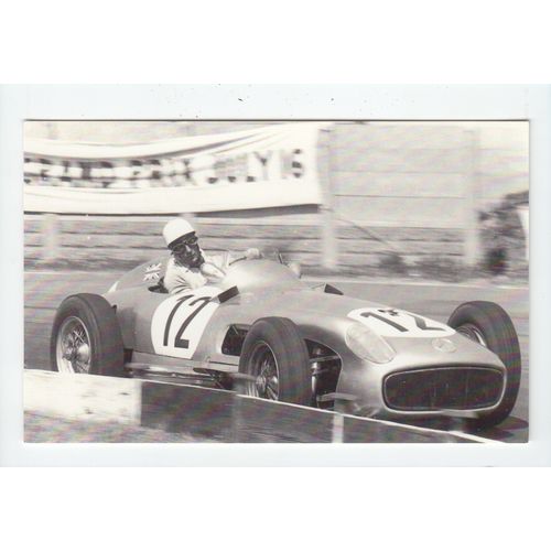 Mercedes-Benz Stirling Moss Formula 1 Racing Car 1989 Postcard F1