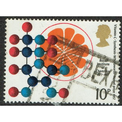 1977 Centenary Royal Institute of Chemistry 10p Multicoloured SG1030 GU