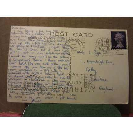 multiview, FALMOUTH, CORNWALL used postcard 1968 postmark =