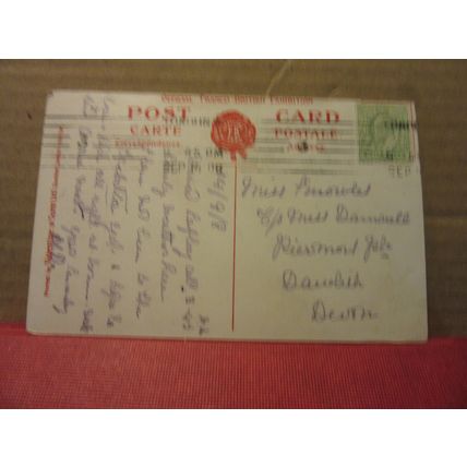 BUSY DAY, FRANCO-BRITISH EXHIBITION, LONDON. 1908 OFFICIAL antique postcard. =