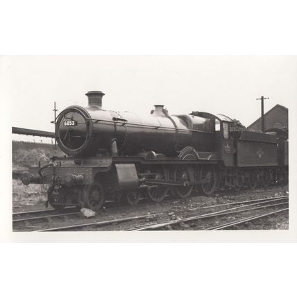 6853 Train At Worcester Station Vintage Railway Photo